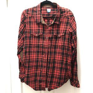 Kavu plaid flannel with corduroy accents